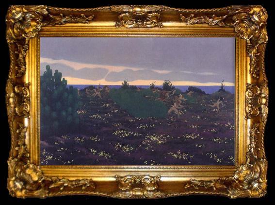 framed  Felix Vallotton Antique Evening, ta009-2